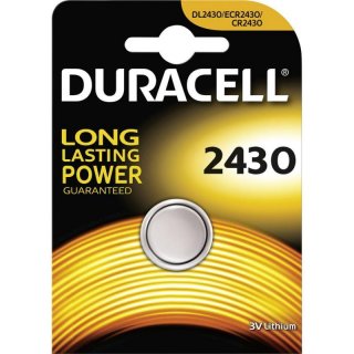 84999540 BATTERIE CR2430  DURACELL 3V DL2430 190386